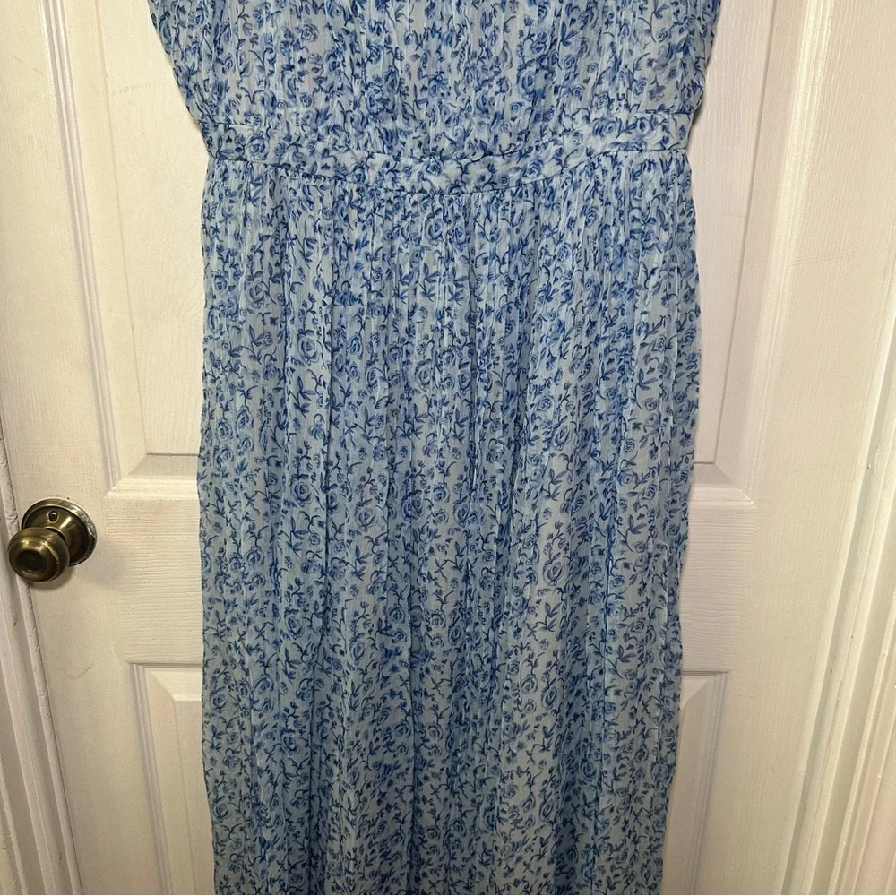 Sachin + Babi Rose Dress Dusty Blue Floral Print - Picture 5 of 10